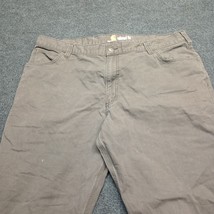 Carhartt Utility Jeans Men 42x32 Brown Relaxed Fit Straight Leg Workwear... - $17.05