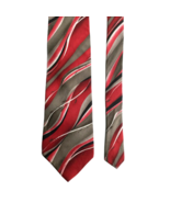 Arrow Men&#39;s Classic Silk Tie Abstract Red, Tan, 56 in L x 4 in W - $34.95 CAD