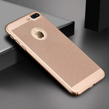 Luxury Ultra Thin Apple iPhone Breathable Gold Case - 7 8 X XR XS 11 12 13 Pro - £12.73 GBP