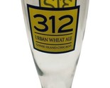 312 Urban Wheat Ale Goose Island Tall Pilsner Beer Glass Chicago Yellow ... - $13.52