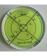 Acrylic Large Spirit Bubble Level (GR Liquid) 60mm, Degrees, Acrylic Hou... - $16.46