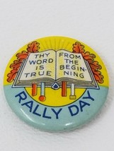 Thy Word is True From the Beginning Goodenough Rally Day Pin Antique - £8.90 GBP