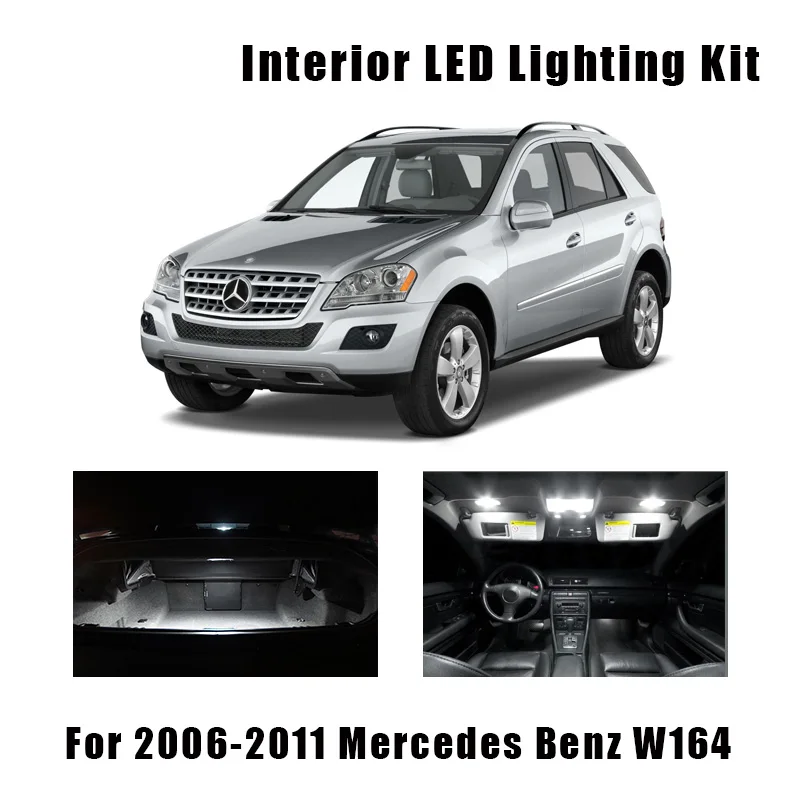 21pcs Canbus LED interior Map Dome Light Kit For 2006-2011 Mercedes Benz M ML cl - £168.55 GBP