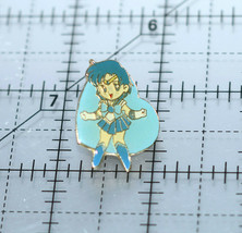 Sailor Mercury blue heart Sailor Moon pin vintage Bandai Japan brooch TKTAT - £10.94 GBP