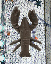 Cast Iron Nautical Cajun Crawfish Baby Lobster Decorative Accent Figurin... - $14.99