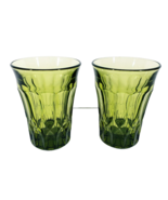 Noritake Perspective Green Glass Tumblers 5 in Tall Set of 2 Vintage - $407.61 MXN
