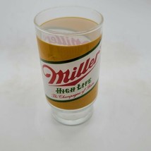 Miller High Life Footed Vintage Beer Glass 5&quot; Tall - £7.90 GBP