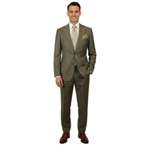 Men's Fabio Matteo Turkish Suit Extra Fine Super 160's Italian Wool FB222 #20 Br image 4