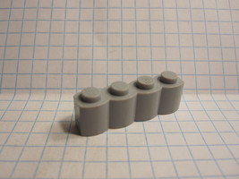 Lego Part #30137: Light Bluish Gray- Modified 1x4 Log Profile Brick - £0.11 GBP