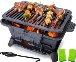 Ironmaster Hibachi Grill Outdoor, Small Portable Charcoal Grill, 100%, C... - $1,942.55 MXN