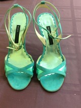 Marc by Marc Jacobs Sky Blue w/ Metallic Detail Strappy Sandal SZ 5.5 M ... - $88.11