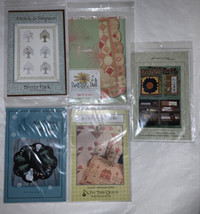 Nutmeg Hare Quilt Pattern Lot Five Dailey Dell Fig Tree Quilts Lot - £19.07 GBP