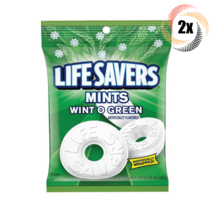 2x Bags Lifesavers Wint O Green Mint Candy Peg Bags | 6.25oz | Fast Shipping - £11.52 GBP