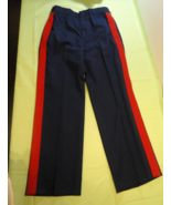 USMC MARINES MARINE CORP BLOOD STRIPE NCO DRESS BLUE PANTS TROUSERS 30X29.5 - $59.39