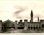 Vtg Postcard RPPC Pre-WWII - Cherbourg Maritime Railroad Station UNP France - $10.84