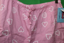 Life Is Good Size Adult Women&#39;s XL Woven Boxer Hearts Pink Lounge Sleep Shorts - £19.77 GBP