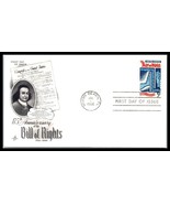 1966 US FDC Cover - 175th Anniversary Bill Of Rights, Miami Beach, Flori... - $2.96