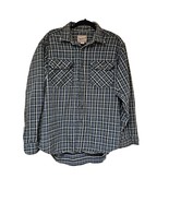 Woolrich Shirt Mens Large Plaid Flannel Button Down Long Sleeve Chest Po... - £24.92 GBP