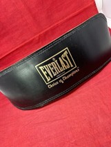 Everlast Padded Leather 6&quot; Weight Lifting 31&quot; to 40&quot; Belt USA Made #1018... - $39.11