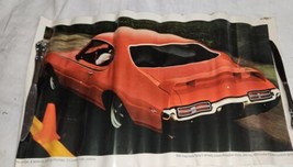 Vintage 1969 The Judge Pontiac GTO Poster 24x13.5 Mag Type Rally Wheels - $59.99