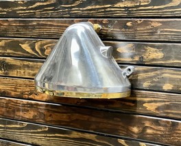 Nautical Deck Light Vintage Marine Antique Aluminum Light Fixtures Home ... - $189.05