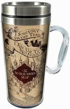 Harry Potter Marauder&#39;s Map I Solemnly Swear 16 oz Acrylic Travel Mug NE... - £10.79 GBP