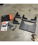 Mud Flaps Splash Guards Universal 4PCS Black Front &amp; Rear with Hardware ... - $90.58 CAD