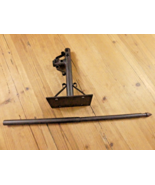 Cast Iron Weathervane Base And Rod Flat Mount Rustic Fence Mount Farmhouse - $40.67 CAD