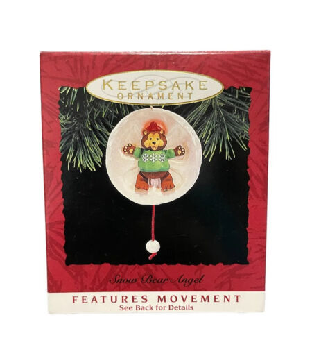 1993 Snow Angel Bear Christmas Ornament Vintage Hallmark Keepsake - $9.99
