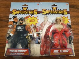 Lot of 2 WWE Superstars NWO Hollywood Hulk Hogan &amp; Ric Flair Nature Boy - £17.47 GBP