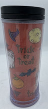 Starbucks Coffee 2009 Halloween Trick or Treat Travel Mug Tumbler Cup 10 OZ Ounc - £18.57 GBP