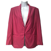 Rag &amp; Bone Jacket Blazer Womens Size 4 Hot Fuchsia Pink Stretch Single B... - £55.25 GBP