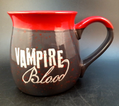 NEW Halloween Vampire Blood Ceramic Mug 20 oz 2-Sided by Boston Warehouse MINT - £17.13 GBP