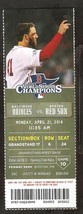 Baltimore Orioles Boston Red Sox 2014 Ticket Mike Napoli David Ross HR - £2.36 GBP