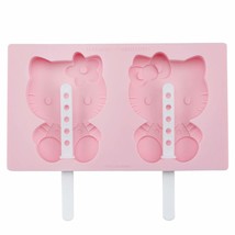 Hello Kitty Ice Pop Molds, Silicone Popsicle Maker With Lid And Sticks, ... - £32.15 GBP
