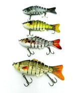Fishing Lures Life Like Swimming Bass,Trout, AI 6 Segment Jointed Swimba... - $336.77 MXN