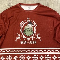 Trump Grinch Face &quot;Make Xmas Great Again&quot; Ugly Christmas Shirt / Sweater... - $177.29