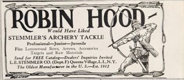 1928 Print Ad Stemmler&#39;s Archery Tackle Bows Robin Hood Queens Village, L.I.,NY - £7.37 GBP