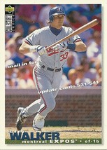 1995 Collectors Choice Trade Cards Larry Walker TC1 Expos - £0.79 GBP