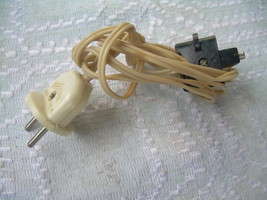 Vintage Soviet Russian Old Radio AC Power Supply Proprietary Cable Cord  - $11.93
