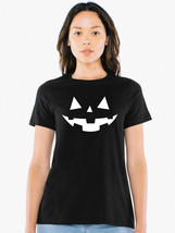 Nwt Halloween Pumpkin Face Scary Gothic Horror Graphic Women&#39;s T-SHIRT S M L Xl - £11.70 GBP