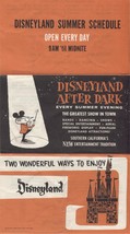 Vintage Disneyland ephemera maps pamphlets Tom Sawyer, Summer Hours 1950... - £59.01 GBP