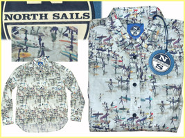 North Sails Men&#39;s Shirt Size L Eu / M Us *Discount Here* NS01 T1P - £36.64 GBP