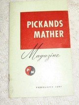 Pickands Mather Magazine-Feb 1961-Great Lakes Steel Industry- Wm Feather... - $6.00