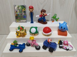 Super Mario Pez + McDonalds Toys Action Figures Yoshi Luigi car peach cycle - £10.07 GBP