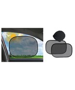 Auto Car Sun Shades 2 pc Set with Carrying Case Clings To Window - £5.44 GBP
