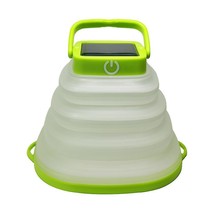 Solar Camping Lantern Folding Light Waterproof Usb Rechargeable Led Lamp Green - £20.40 GBP