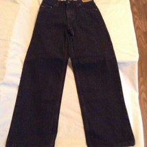 Size 12 Reg Levi Strauss Signature jeans premium denim black western rod... - $17.00