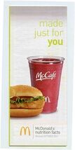 McDonald's Nutrition Facts Brochure For All Products  - $11.88