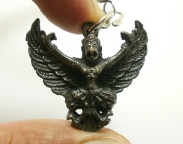 Garuda Phaya Krut Magic Eagle Bird Amulet Life Protection Guard Pendant Necklace - £19.74 GBP